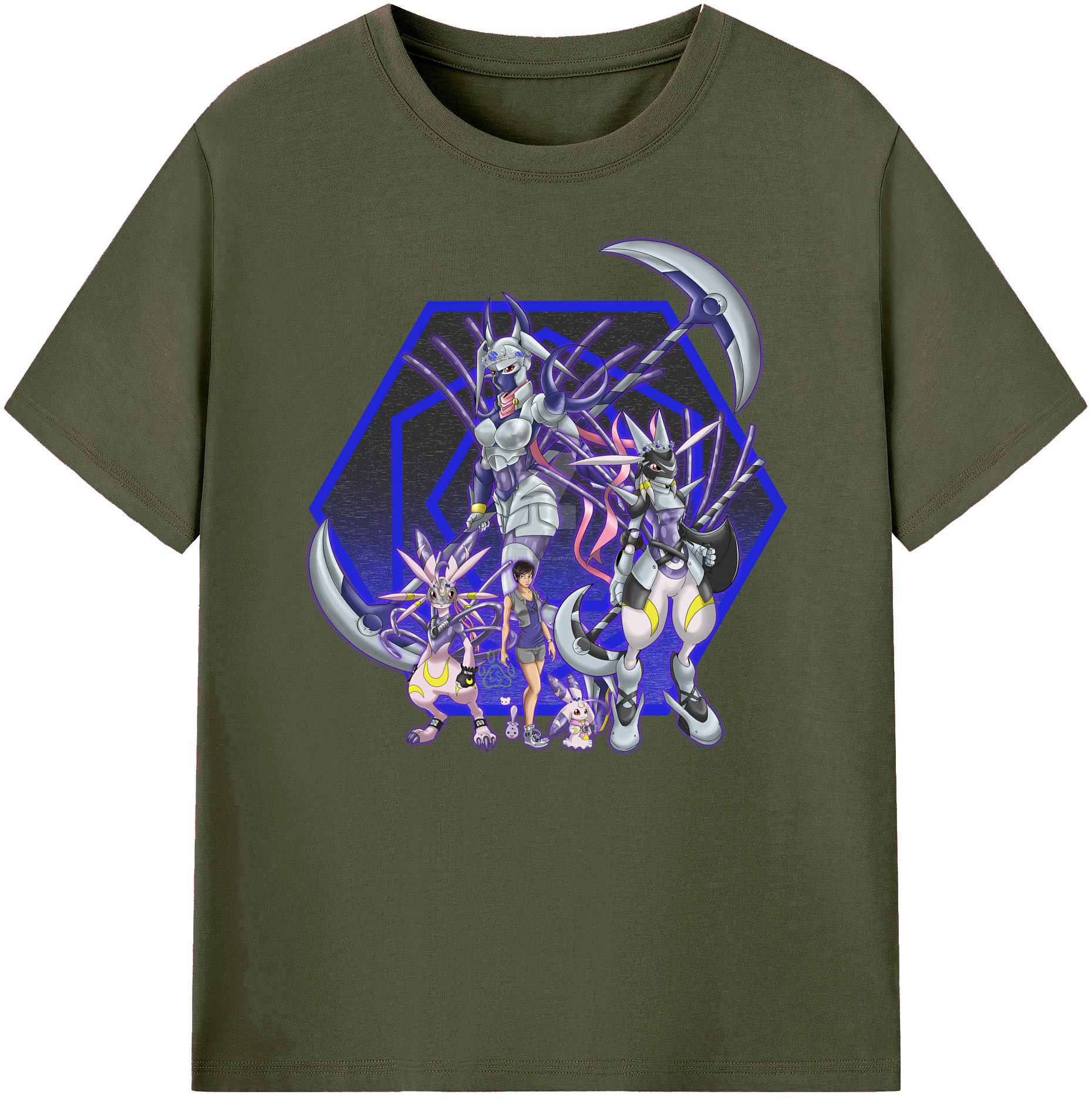 （画像用） Digimon デジタルモンスター/デジモン 綿100％ メンズ半袖Tシャツ｜肌触りやわらか＆通気性